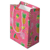 Summer Days Beach Gift Bag Medium Cadeauzakje (Achterkant Gekanteld)