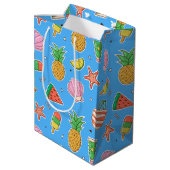 Summer Days Beach Gift Bag Medium Cadeauzakje (Achterkant Gekanteld)