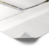 Summer Days - Open Window Uitzicht met Blue Wister Poster (Hoek)