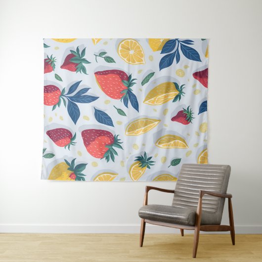 Summer Delight Fruit Wallpaper Wandkleed (In Situ (horizontaal))
