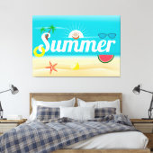 Summer Delights Canvas Afdruk (Insitu (Slaapkamer))
