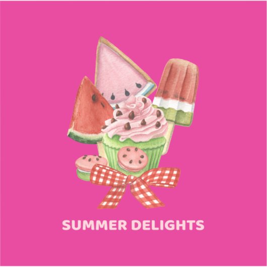 Summer Delights Sticker (Voorkant)