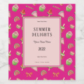 Summer Delights Wijn Etiket (Enkel label)
