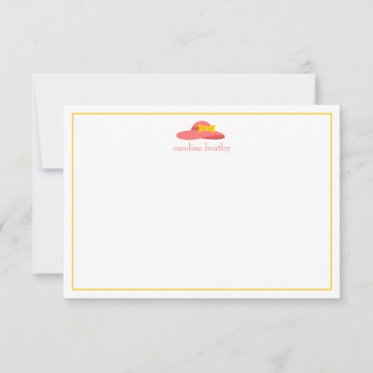 Summer Derby Pet Personalized Note Cards Bedankkaart (Voorkant)