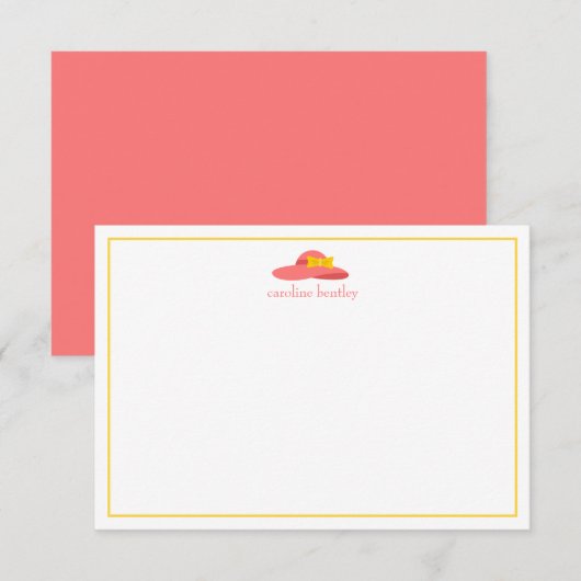 Summer Derby Pet Personalized Note Cards Bedankkaart (Voorkant / Achterkant)