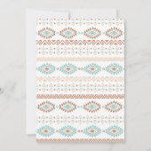 Summer Desert SouthWestern Wedding Invitation Kaart (Achterkant)