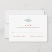 Summer Desert Southwestern Wedding RSVP Kaartje (Voorkant)