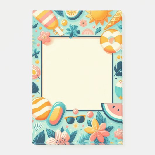 Summer Design Post-it® notes, 4" x 6" Post-it® Notes (Voorkant)