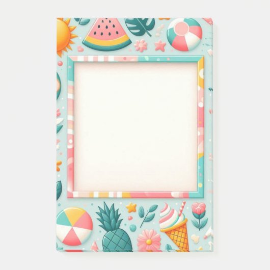 Summer Design Post-it® notes, 4" x 6" Post-it® Notes (Voorkant)