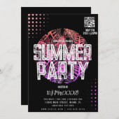 Summer DJ Event Beach Party Bar Flyer Kaart (Voorkant / Achterkant)