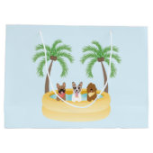 Summer Dogs Swimming pool Groot Cadeauzakje (Achterkant)