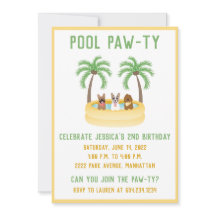 Summer Dogs Swimming pool