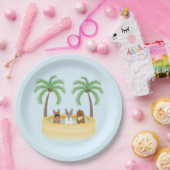 Summer Dogs Swimming pool Papieren Bordje (Feest)