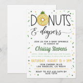 Summer Donut Baby Sprinkle Shower Kaart (Voorkant / Achterkant)
