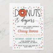 Summer Donut Baby Sprinkle Shower Kaart (Voorkant / Achterkant)