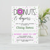 Summer Donut Baby Sprinkle Shower Kaart (Staand voorkant)