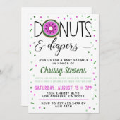 Summer Donut Baby Sprinkle Shower Kaart (Voorkant / Achterkant)