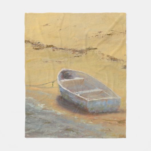Summer Dory - Boat op de kust Fleece Deken (Voorkant)
