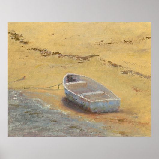 Summer Dory - Boat op de kust Poster (Voorkant)