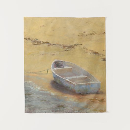 Summer Dory - Boat op de kust Wandkleed (Voorkant)