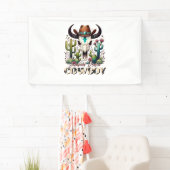 Summer Down Cowboy Koe Skull westerne cactus Spandoek (Insitu)