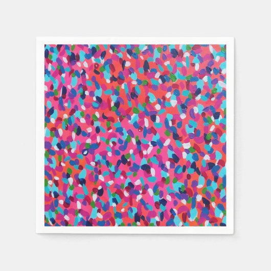 Summer Dreams Abstracte Print Servet (Voorkant)