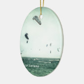 Summer dreams. Kite surf Keramisch Ornament (Links)