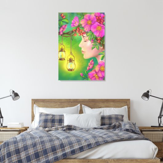 Summer Dreams Stretted Canvas Print (Insitu (Slaapkamer))