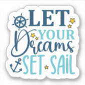 Summer Dreams Vibes Sticker (Voorkant)