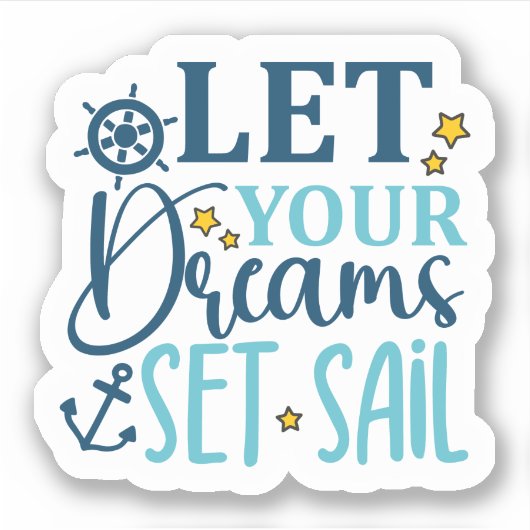 Summer Dreams Vibes Sticker (Voorkant)