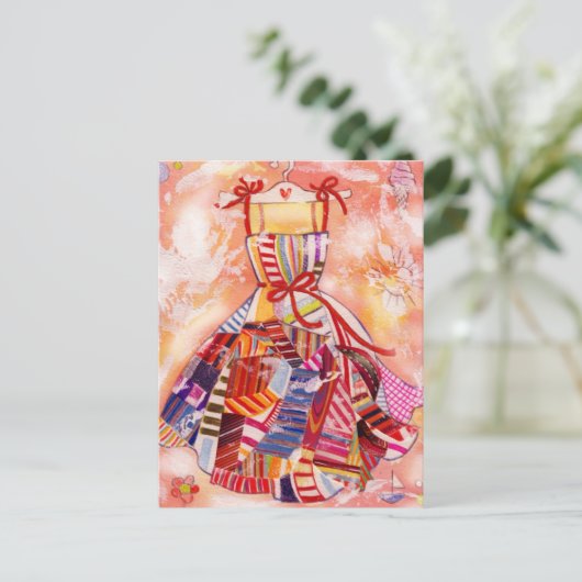 Summer Dress Briefkaart (Staand voorkant)