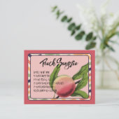 Summer Drink Peach Sangria Briefkaart (Staand voorkant)
