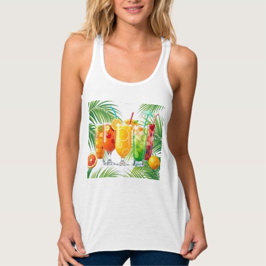 Summer Drinks Tanktop (Voorkant)