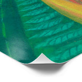 Summer Dryad Girls Forest Fantasy Art Green Yellow Poster (Hoek)