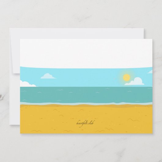 Summer Dude uitnodiging (Achterkant)