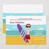 Summer Dude uitnodiging (Voorkant / Achterkant)