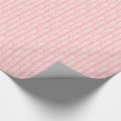 Summer Dusty Roos Blush Pink Stripes Cadeaupapier (Hoek)