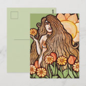 Summer Earth Goddess Briefkaart (Voorkant / Achterkant)