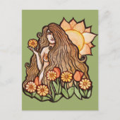 Summer Earth Goddess Briefkaart (Voorkant)