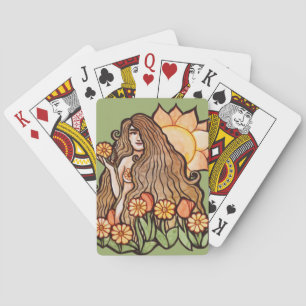 Summer Earth Goddess Pokerkaarten
