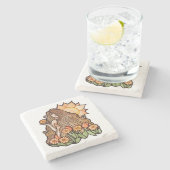 Summer Earth Goddess Stenen Onderzetter (Zijkant)