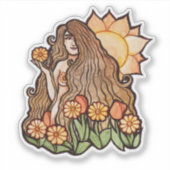 Summer Earth Goddess Sticker (Voorkant)
