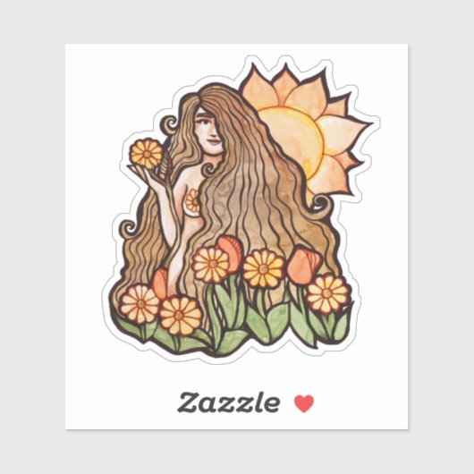 Summer Earth Goddess Sticker (Vel)