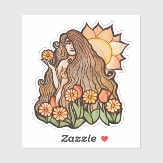 Summer Earth Goddess Sticker (Vel)