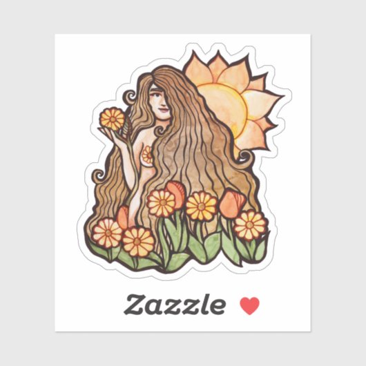 Summer Earth Goddess Sticker (Vel)