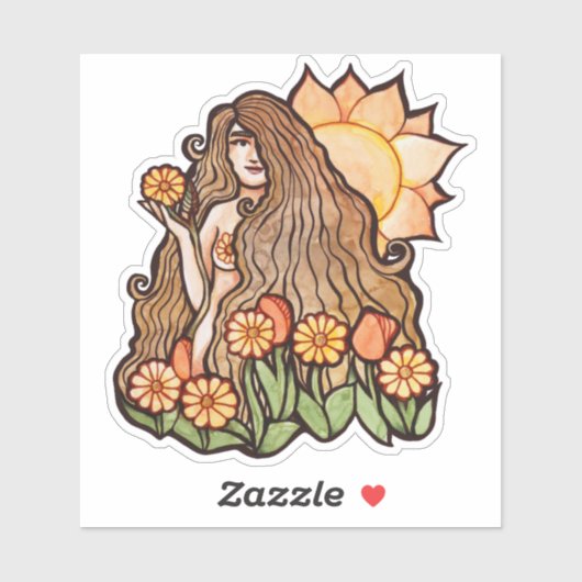 Summer Earth Goddess Sticker (Vel)