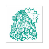 Summer Earth Goddess Zelfinktende Stempel (Design)