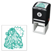 Summer Earth Goddess Zelfinktende Stempel (In situ)