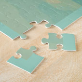 SUMMER ENERGY with huts sun blue sky and a lake Legpuzzel (Zijkant)