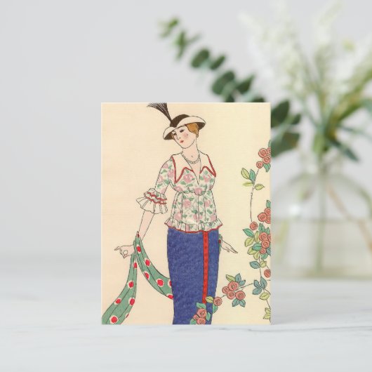 Summer Ensemble George Barbier Briefkaart (Staand voorkant)